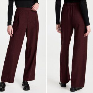 Vince Flannel Easy Pull On Pants, Deep Wine NWt
